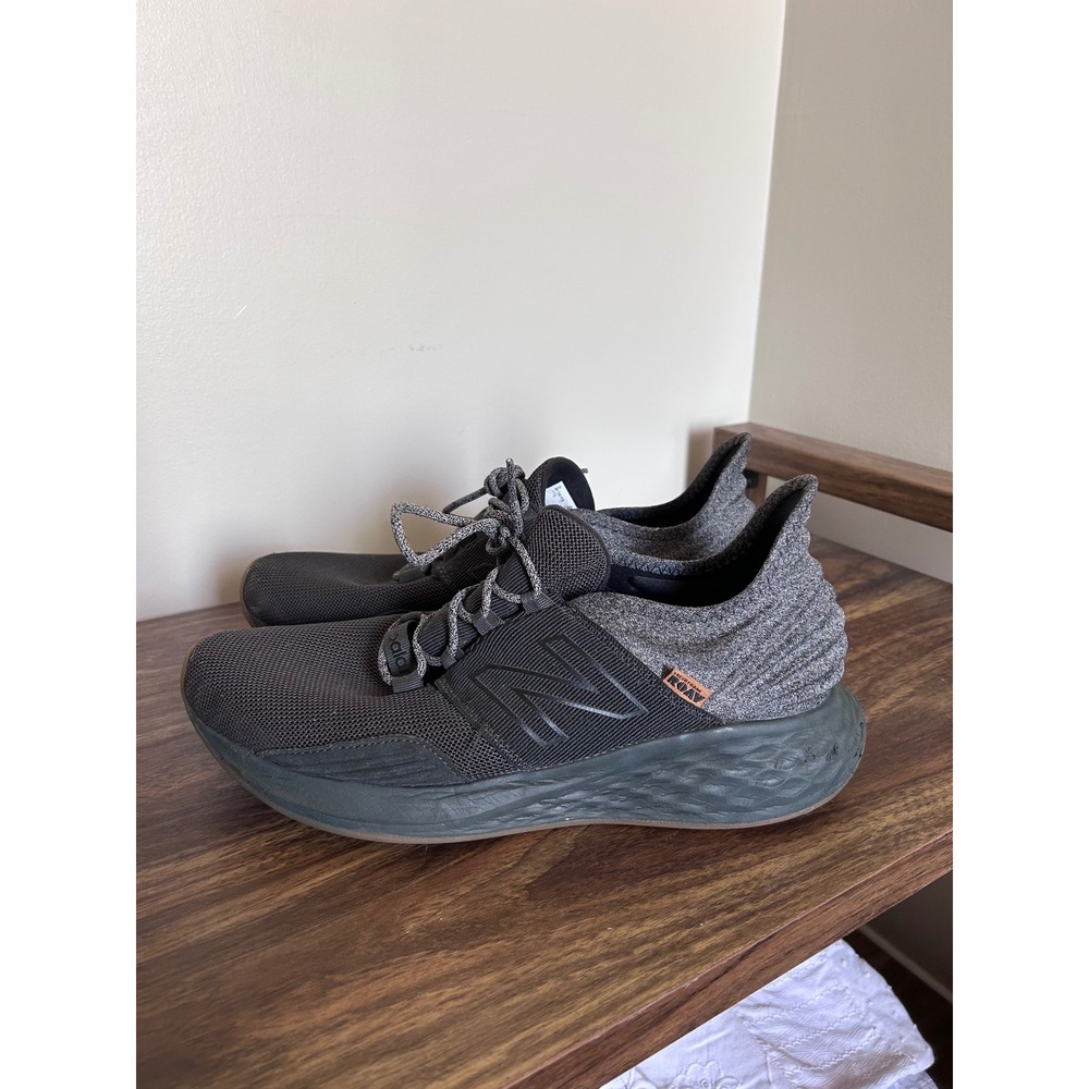 New Balance Fresh Foam Roav Mens Running‎ Shoes Black Grey MROAVRB Size 11